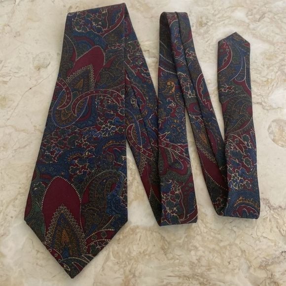Christian Dior?100% Silk Vintage Paisley Tie - Picture 1 of 8